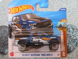 Chevy Silverado Trail Boss LT azul 2025 152/250 CaseG Hot Wheels H5G 152 2019 - Imagen 1 de 2