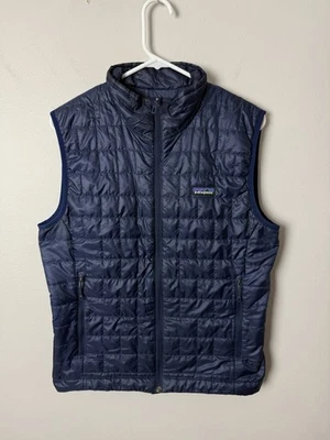 Patagonia Nano Puff Men's S Dark Blue Zip Vest Jacket - Image 1 of 4