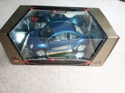 Bburago Oro 1/18 Escala Metal Modelo Nuevo Escarabajo. Foto 1 de 4