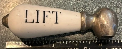 MANGO “ELEVADOR” PORCELANA ANTIGUA VINTAGE Foto 1 de 4