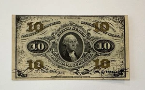 10 Cent US Fractional Currency, 3rd. Series - Picture 1 of 2