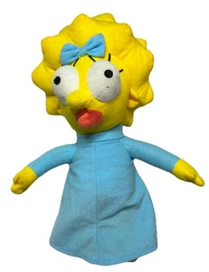 Vintage 1990 Kellytoy Maggie Simpson Plush The Simpsons Stuffed Doll Yellow - Picture 1 of 5