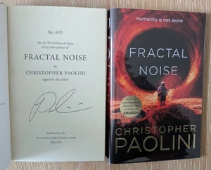 CHRISTOPHER PAOLINI SIGNED NUMBERED FRACTAL NOISE 655/750 1/1 UK HBDJ 2023 NEW  - Picture 1 of 5