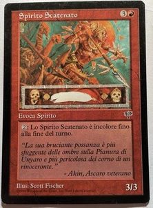 Tarjeta Magic the Gathering Raging Spirit FBB italiana Magic The Gathering combinamos en envío - Imagen 1 de 2