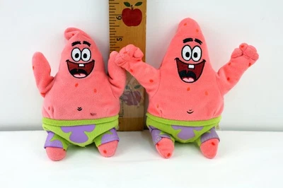 TY Beanie Babies Patrick Star Plush Spongebob Squarepants 2003 & 2013 Lot of 2 - Image 1 of 4