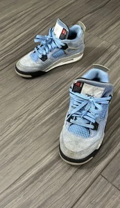 Zapatillas Air Jordan 4 UNC Azul Universitario 408452-400 GS Talla 5.5Y Mujer’s Talla 7 - Imagen 1 de 24