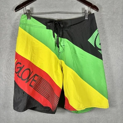Bodyglove Board Shorts MENS Medium Drawstring Zip Pocket Y2K Island Surf Beach - Image 1 of 4