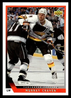 1993 Upper Deck Murray Craven #410 Vancouver Canucks NHL Hockey Base Set - Image 1 of 2