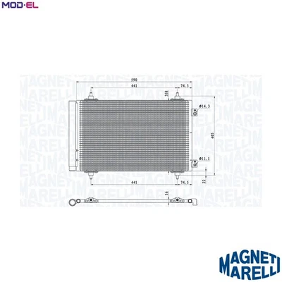 CONDENSER AIR CONDITIONING 350203710000 FOR PEUGEOT EXPERT/Platform/Chassis 1.6L - Image 1 of 4