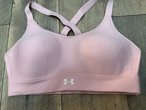 Under Armour UA pink blush sports athletic bra size S - Picture 1 of 4