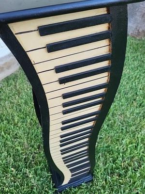 Vtg Wood Piano Keys Keys CD holder/rack (1) Piece 41 Inch Tall 9x9.5 Square - Image 1 of 4