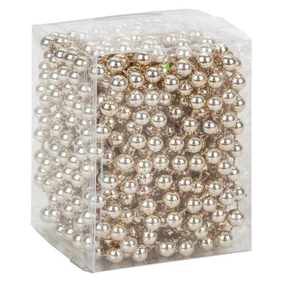 Christmas Decoration 7M Bead Chain X 1 8 Metre Bead Chain Rose Gold - Image 1 of 4