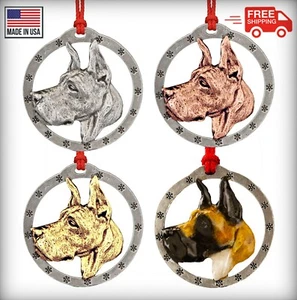 Creative Pewter Designs Gran Danés Perro Árbol de Navidad Adorno, D094OR - Imagen 1 de 6
