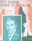 It's Sunday Down In Caroline Sheet Music Eddie Stone Jerry Levinson Marty Symes