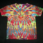 Organic Tie Dye Child T-Shirt Large 12 Wild Rainbow Hippie Tye Dyed Fair Trade