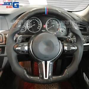 Carbon Fiber Steering Wheel Fit BMW M2 M3 M4 M5 F30 F80 F15 No Heated