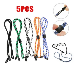 5PCS Sunglasses Neck Cord Strap Eyeglass Rope String Lanyard Holder Adjustable - Picture 1 of 8
