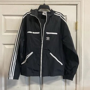 Adidas Classic Windbreaker Jacket Black Men Size: S HS2066 - Picture 1 of 4