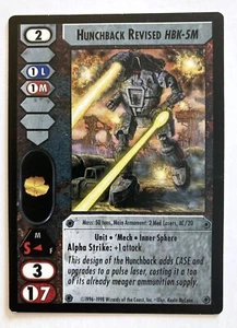 Hunchback Revised HBK-5M Battletech CCG Commander's Edition 'Mech - Picture 1 of 1