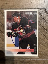 Sean Hill autographed Hockey Card (Ottawa Senators) 1995 Topps Premier #545