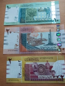 LOTE 3 BILLETES DE SUDÁN 2017 - Imagen 1 de 1