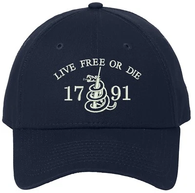 Бейсболки Live Free or Die Freedom 2A New Era вышитые один размер подходят для всех - Изображение 1 из 4