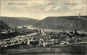 Bingen Bingerbrück Rheinland-Pfalz Rheinhessen AK ~1910 Niederwalddenkmal Rhein - Bild 1 von 2