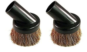 2 Deluxe Universal Vacuum Dusting Dust Brush's Black 1 1/4" Natural Bristle  - Picture 1 of 1