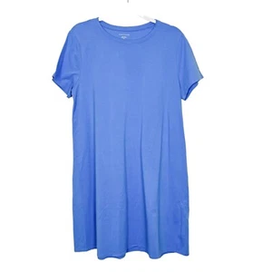 Eileen Fisher Tshirt Kleid M Himmelblau Bio Baumwolle Jersey Mini Größe M - Bild 1 von 10