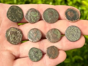 Roman Coins LOT OF 10 World Coins Roman Empire Ancient Coin Collection - Picture 1 of 9