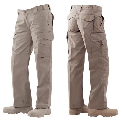 Tru Spec Women's 24-7 Tactical Pants Khaki Ripstop Unhemmed Duty Uniform Size 8 - Image 1 of 4