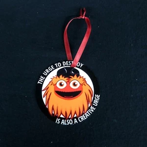 GRITTY NHL piatto alluminio ORNAMENTO DI NATALE NHL'S PREFERITE MASCOTTE - Foto 1 di 3