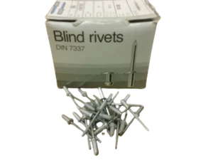 Aluminium Blind Rivets 4.0 x 10.0mm Box (500) DIN7337 part no. 40100 - Picture 1 of 1