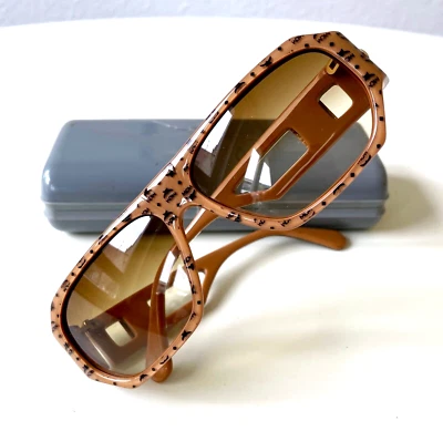 vintage MCM München A2 cognac sunglasses 80s Germany no Dita Supreme - Bild 1 von 4