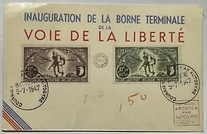 RARE 1947 BELGIUM FDC COVER BATOGNE AUTOGYRO FLIGHT WAY TO FREEDOM - Bild 1 von 6