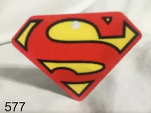 Pet Tags Targhetta Personalizzata Pet ID per Cane e Gatto Targhette TONDO Superman Hero Personalizzata - Foto 1 di 3