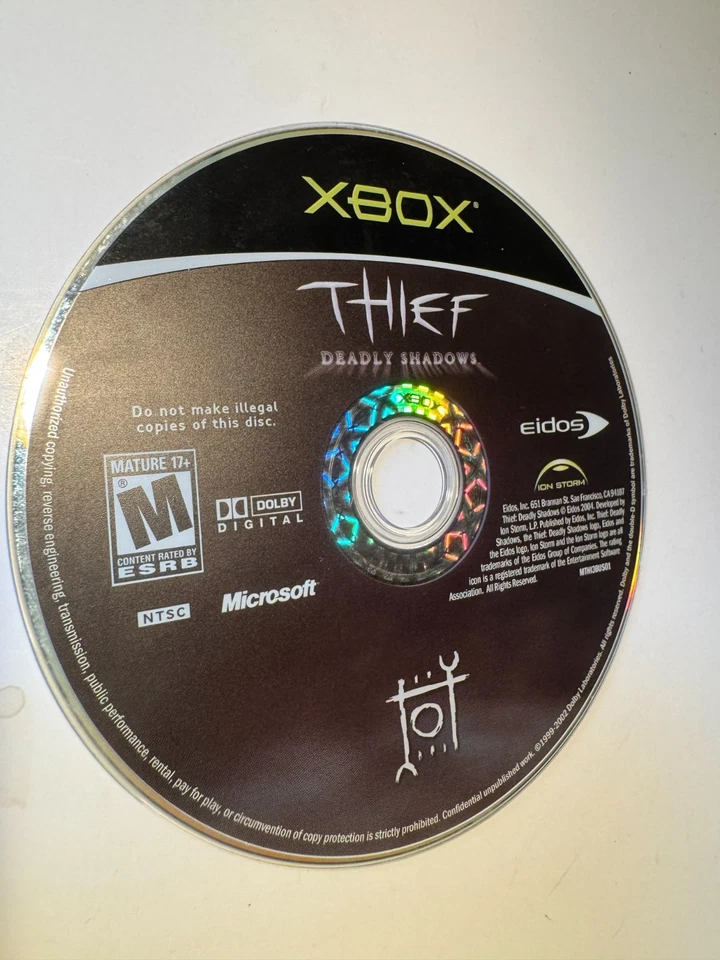 --DISC ONLY-- Thief: Deadly Shadows (Xbox) Gaurantee TESTED WORKING ✅ - Image 1 of 2