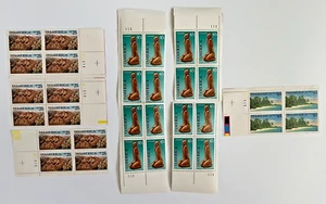 Puas US Airmail America Bundle 32 Stamps #2512, C121, C127 | 25¢ & 45¢ Blocks - Picture 1 of 8