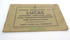 New Imperial ,Lucas E3b Dynamo Lighting And Ignition Book