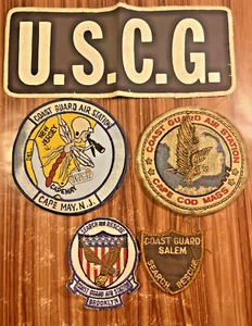 US Coast Guard Patch Search And Rescue Air Station USCGC Brooklyn NY NJ Lot of 5 - Picture 1 of 7