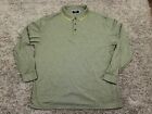 Charles Tyrwhitt Shirt Mens Extra Large Green Polo Long Sleeve Jersey