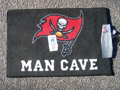 FANMATS LICENCIADO NFL TAMPA BAY BUCANEERS HOMBRE CUEVA BAÑO BIENVENIDA PUERTA ALFOMBRA ALFOMBRA NUEVO EN STOCK Foto 1 de 2