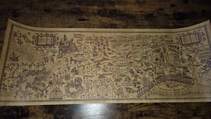 Harry Potter Poster Karte des Rumtreibers 72cm X 26cm Neu - Bild 1 von 4