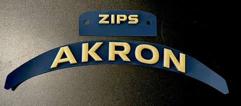 Akron Zips 3D Speed Bumper Set, for a Full Size Football Helmet Cover