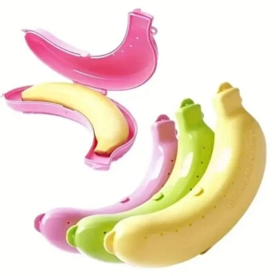 Bananenbox Bananendose Bananen Bana Dose Aufbewahrungs Box Lunchbox - Bild 1 von 4