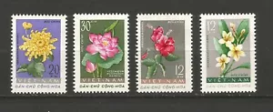 4 timbres neufs Vietnam du Nord 1962 Y&TN°267/270 fleur MNH /T6129 - Imagen 1 de 1
