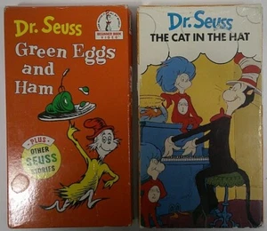 Dr. Seuss Green Eggs and Ham , Plus The Cat In The Hat VHS Free Shipping - Picture 1 of 10