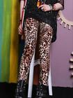 Fashion Women Leopard Print Leggings Casual High Waist Elastic Bottoms Slim New