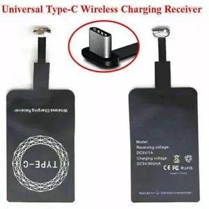 Wireless Adapter Charger Receiver For Android Type-c Charging /Neu - Bild 1 von 16