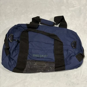 VTG 70s 80s Eddie Bauer Thick Duffle Bag Large 24x13x11 Canvas Auto Mechanic Bag - Picture 1 of 13